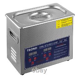 Commercial 6L Ultrasonic Cleaner Sonic Cleaning Industry Heated withTimer 304 SUS