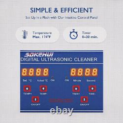 Commercial Ultrasonic Cleaner 15L Stainless Cleaning Washing with Digital Timer