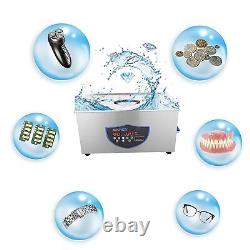 Commercial Ultrasonic Cleaner 22L Industry Heated withTimer Jewelry Ring Glasses