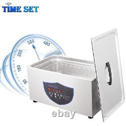 Commercial Ultrasonic Cleaner 22L Industry Heated withTimer Jewelry Ring Glasses