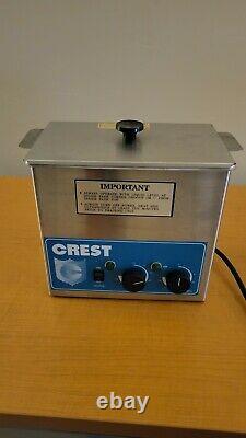 Crest 275HT Ultrasonic Cleaner-Heat/Timer/Power Control-0.75 Gal Tru-sweep Used