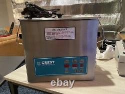 Crest CP500D Ultrasonic Cleaner Heat/Timer/Power Control 1.5-Gallon with Basket
