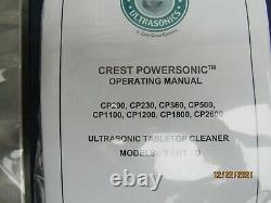 Crest Powersonic Ultrasonic Cleaner 1 Gallon Timer & Heat CP360HT 115V new