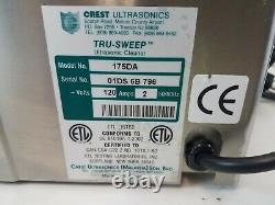 Crest Tru-Sweep Heated Ultrasonic Medical Cleaner with Timer and Degas 175DA