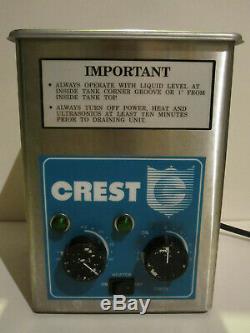 Crest Ultrasonic Cleaner 175HTA 1/2 Gallon Heated with Timer Tru-Sweep Medical