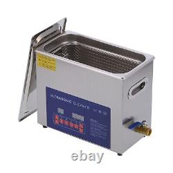 Degassing Ultrasonic Cleaner 6L 2-Frequency 40kHz/28kHz Timing Heating DigiWPD