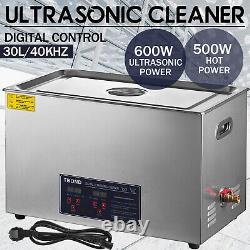 Digital 30L Ultrasonic Cleaner Stainless Steel Industry Heated Heater withTimer