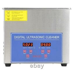 Digital 6L Ultrasonic Cleaner Industry Heated Heaters withTimer Jewelry Glasses