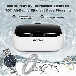 Digital Heated Ultrasonic Cleaner 50kHZ Clean Watches, Ring, Eyeglass Necklaces