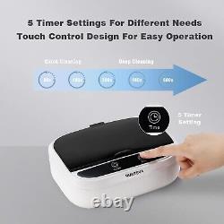 Digital Heated Ultrasonic Cleaner 50kHZ Clean Watches, Ring, Eyeglass Necklaces