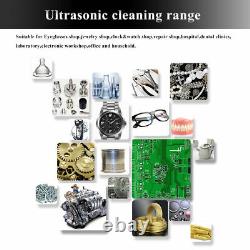 Digital Ultrasonic Cleaner 10L Stainless Steel Cleaning Equipment Heated withTimer