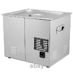 Digital Ultrasonic Cleaner 10L Stainless Steel Cleaning Machine Heated withTimer