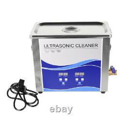 Digital Ultrasonic Cleaner with Heating Bath F Dental Tool/Watches/Coins 6.5L