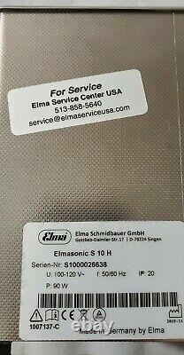 Elmasonic S10H Heated Ultrasonic Cleaner 0.25 Gallon S1000026638
