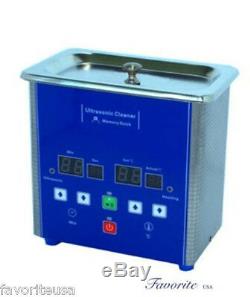 Eumax 0.7 Liter 1-1/2 Pints Small Capacity Heated Digital Ultrasonic Cleaner