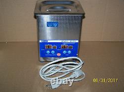 Eumax 2 Quart Digital Ultrasonic Cleaner With Heat-stainless Tank And Lid-new