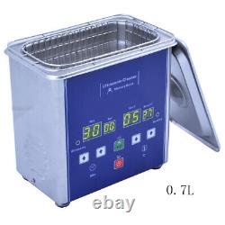 Eumax Ultrasonic cleaner 0.7L-1x50watt transducer & heating & digital LED panel