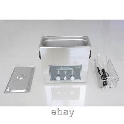 GLF 110V Stainless Steel 6 L Liter Heated Ultrasonic Cleaner Heater withTimer New