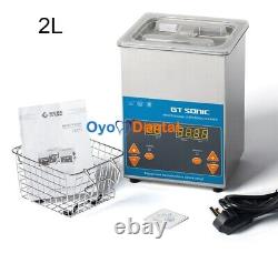 GT SONIC 2-27L Digital Industry Lab Ultrasonic Cleaner with Heater Commercial