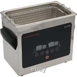 Heated Ultrasonic Cleaner, 0.80 Gallon, 110v 430watt 9.4X5.4X4