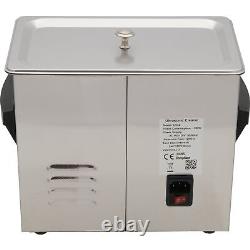 Heated Ultrasonic Cleaner, 0.80 Gallon, 110v 430watt 9.4X5.4X4