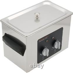 Heated Ultrasonic Cleaner, 1/2 Gallon, 110v 262watt 9.2X5.22.5