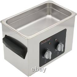 Heated Ultrasonic Cleaner, 1/2 Gallon, 110v 262watt 9.2X5.22.5