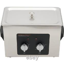 Heated Ultrasonic Cleaner, 1/2 Gallon, 110v 262watt 9.2X5.22.5