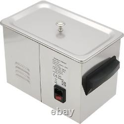 Heated Ultrasonic Cleaner, 1/2 Gallon, 110v 262watt 9.2X5.22.5