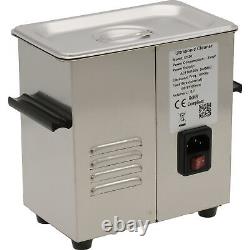 Heated Ultrasonic Cleaner, 1.5pints, 110v 45watt 6X3X2.5