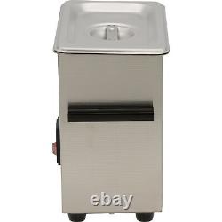 Heated Ultrasonic Cleaner, 1.5pints, 110v 45watt 6X3X2.5