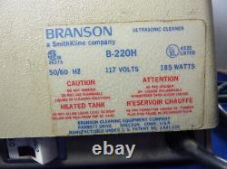 Heated Ultrasonic Cleaner Branson Diesel Injector Nozzle B-220H Kent Moore
