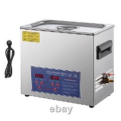 Hihone 6L Ultrasonic Cleaner Stainless Steel Heated Ultrasound Cleaning Machi