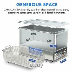 Industrial Grade Ultrasonic Cleaner 30L Large Capacity with 800W Heating Power