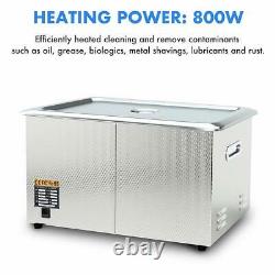 Industrial Grade Ultrasonic Cleaner 30L Large Capacity with 800W Heating Power