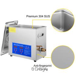 Industry Ultrasonic Cleaner 1.3-30L Stainless Steel Heated Heater withTimer New