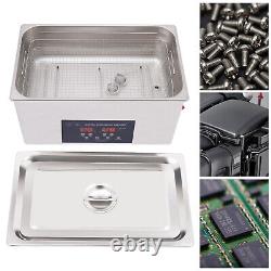 Industry Ultrasonic Cleaner 22L Stainless Steel Heated Cleaning Adjustable Temp