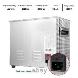 JMU 4.5L Ultrasonic Cleaner with Heater Timer & Basket Digital Sonic Machine