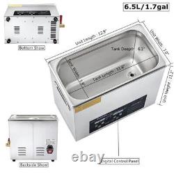 Kaimashi Ultrasonic Cleaner 6.5L with Digital Timer and Heater for Carburetor Pa