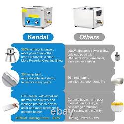 Kendal 12L 360W Commercial Grade Ultrasonic Cleaner with Timer & Heater Machine