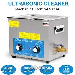 Kendal 9L Commercial Grade Ultrasonic Cleaner 240W with Timer & Heater Machine