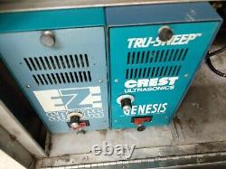 Large Dual Ultrasonic Cleaner Heated Wash Station Crest Genesis Eze Sonics