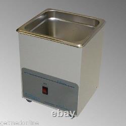 NEW! Sonicor Stainless Steel Heated Ultrasonic Cleaner 0.5 Gal Capacity S-50H