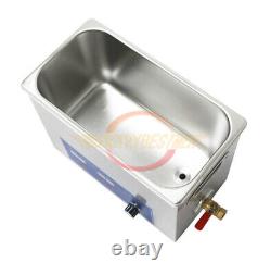 New 220V 6L 180W Digital Heated Ultrasonic Cleaner For Jewelry Dental coin