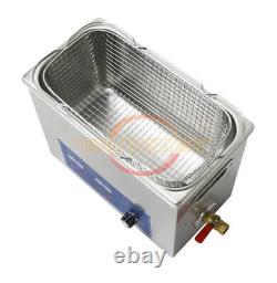 New 220V 6L 180W Digital Heated Ultrasonic Cleaner For Jewelry Dental coin