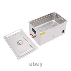 New 22L Ultrasonic Cleaner Dual Frequency Industry Heated Heater 28kHz/40kHz USA