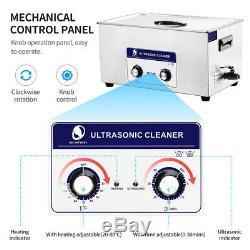 New 22L Ultrasonic Cleaner Stainless Steel Industry Heated Heater withTimer