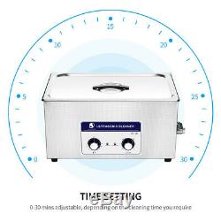 New 22L Ultrasonic Cleaner Stainless Steel Industry Heated Heater withTimer