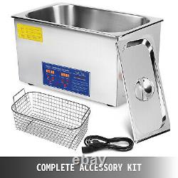 New 22L Ultrasonic Cleaner Stainless Steel Industry Heated Heater withTimer