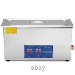 New 22L Ultrasonic Cleaner Stainless Steel Industry Heated Heater withTimer